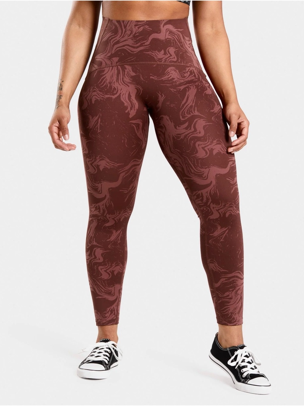 Gymshark GS Power High Waisted Marble Pattern Leggings